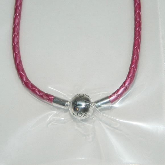 Retired Authentic Pandora Leather Charm Bracelet - Picture 2 of 4